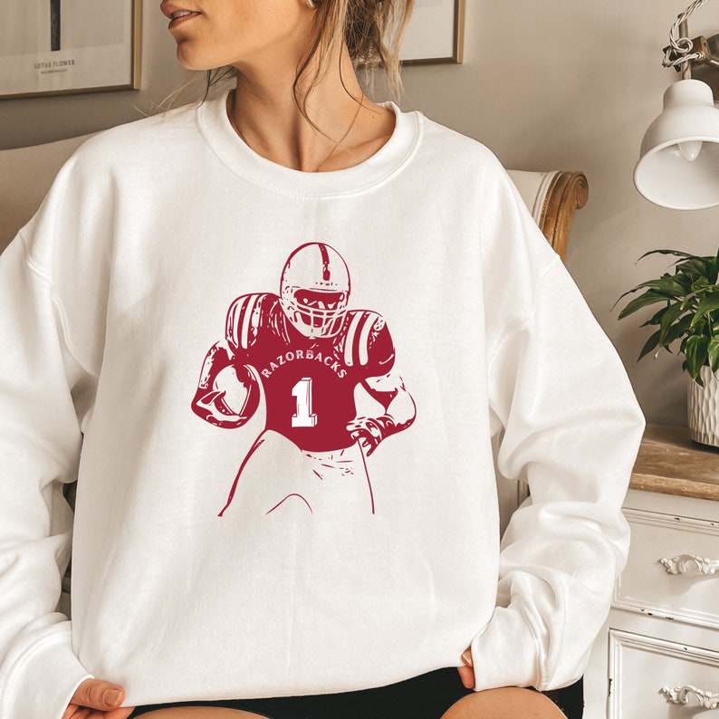 Arkansas Razorbacks Sweatshirt, University Sweatshirt, Retro Woo Pig Sweatshirt