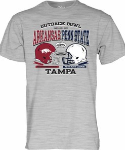 Arkansas Razorbacks V Penn State Outback Bowl Short Sleeve T-Shirt, Hogs Shirt Gifts For Razorbacks Lover