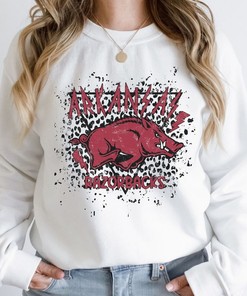 Arkansas Razorbacks Vintage Cheetah Sweatshirt, Hoodie, Shirt, Hogs Shirt Gifts For Razorbacks Lover