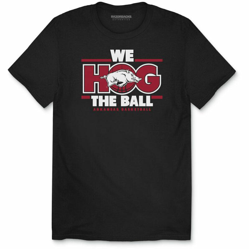Arkansas Razorbacks We Hog The Ball Unisex Short Sleeve T-Shirt Heathered, Hogs Shirt Gifts For Razorbacks Lover