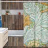 Art Nouveau Floral Patterns Shower Curtain, Eco-Friendly and Waterproof with High-Quality Material and Hooks Included