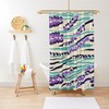 Art Nouveau Shower Curtain, Eco-Friendly Boho Bath Decor, Unique Bathroom Art