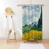 Art Shower Curtain - Van Gogh Decor for Farmhouse Shower Curtain with Art Nouveau Styles and Eco-Friendly Materials