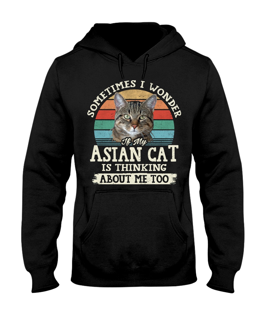 Asian Cat Love Vintage Style T-Shirt, Stylish Hoodie And Warm Crewneck - Image 2