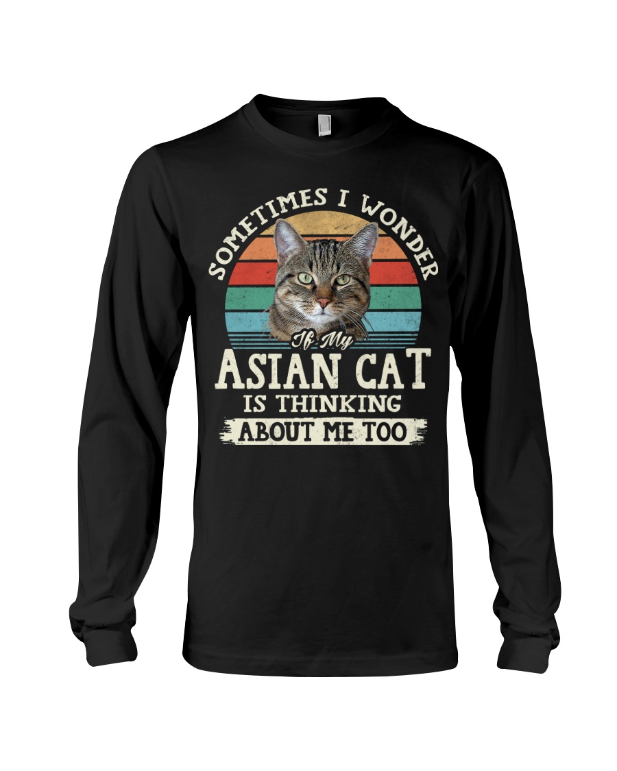 Asian Cat Love Vintage Style T-Shirt, Stylish Hoodie And Warm Crewneck - Image 3