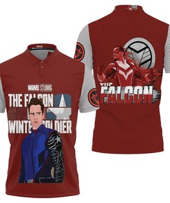 Assemble Your Super Squad with Falcon and the Winter Soldier Superheroes 3D All Over Print Polo Shirt