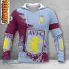 Aston Villa FC All Over Print 3D Hoodie Men