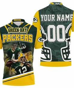 Athleisure design for Green Bay Packers fans and Brett Favre, Juwann Winfree, and Aaron Rodgers