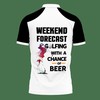 Athletic Black 3D Printed Golf Weekend Vth-Va Polo Shirt with Breathable Fabric