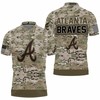Atlanta Braves Camouflage Veteran 3D All Over Print Polo Shirt with Athleisure