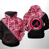 Atlanta Braves MLB Camo 3D Hoodie with Team Logo