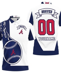Atlanta Braves Personalized 3D Polo Shirt with 3D Printed Polo Shirts and Personalization