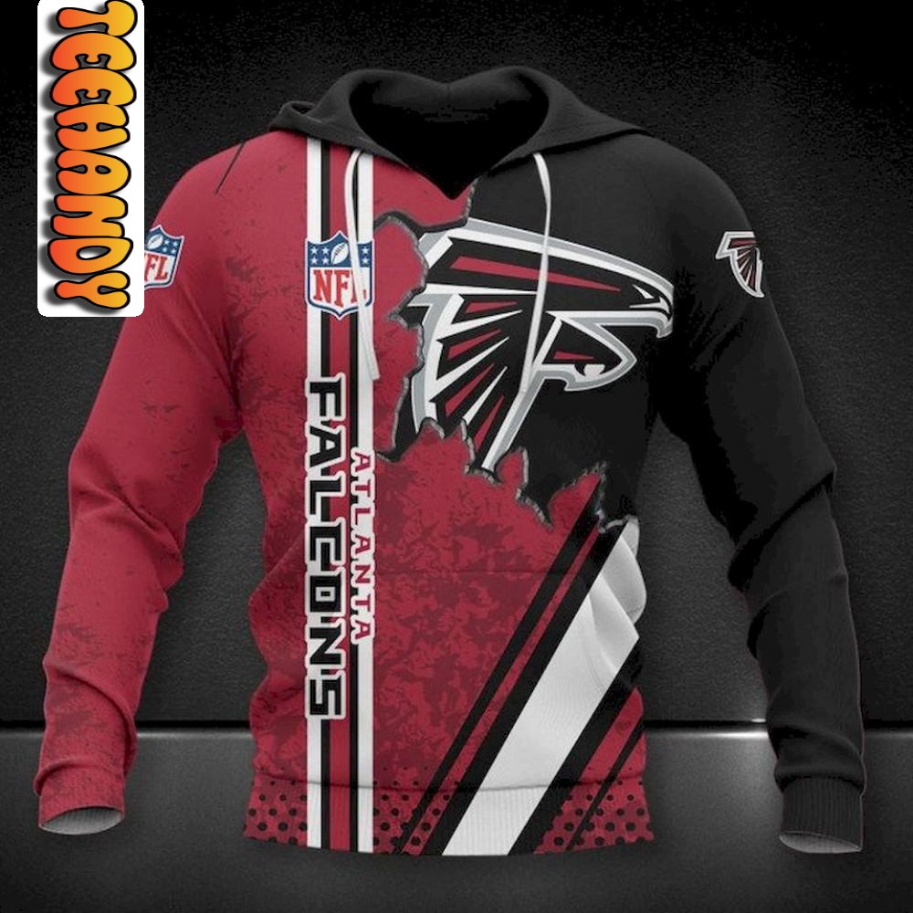 Atlanta Falcons Football NFL 3D All-Over Print Hoodie for Fans