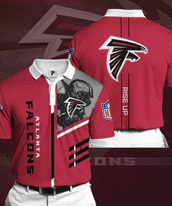 Atlanta Falcons Sports American Football NFL Polo Shirt with Athleisure and 3D T-Shirt Blender