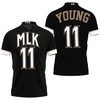 Atlanta Hawks Trae Young 11 MLK NBA Black Jersey Inspired Style 3D All Over Print Polo Shirt