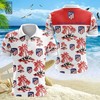 Atletico de Madrid Breathable Fabric Polo Shirt with All Over Print and Polo Collar