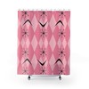 Atomic Age 50's Starburst Harlequin Diamonds Boomerang MCM Home Decor Shower Curtain