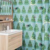 Atomic Christmas Shower Curtain, Mid Century Modern Bathroom Decor, Home Gift For Holidays