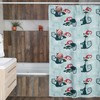 Atomic Kitty Christmas Shower Curtain, Retro Bathroom Accessory with Modern Flair for Festive Bath