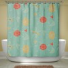 Atomic Mid Century Modern Shower Curtain: Retro Bath Decor