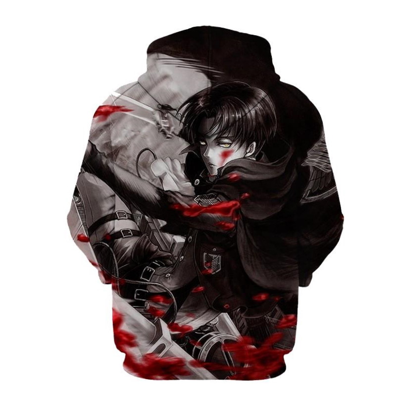 Attack On Titan Blood 3D Printed All Over Print Hoodie - Image 2