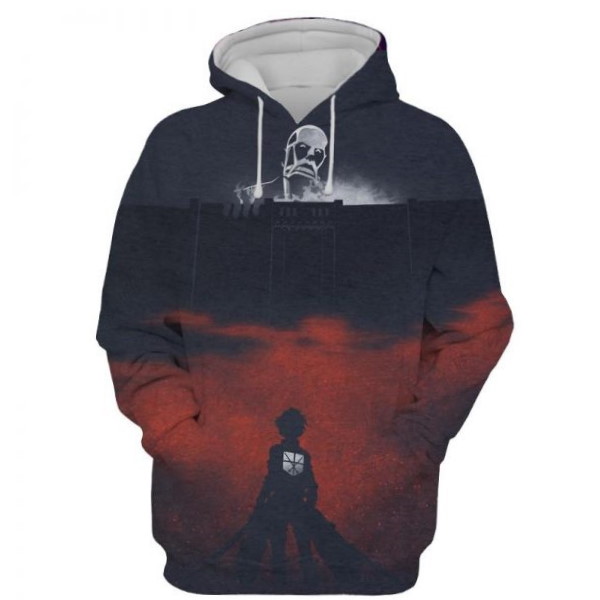 Attack On Titan Colossal All Over Print 3D Hoodie