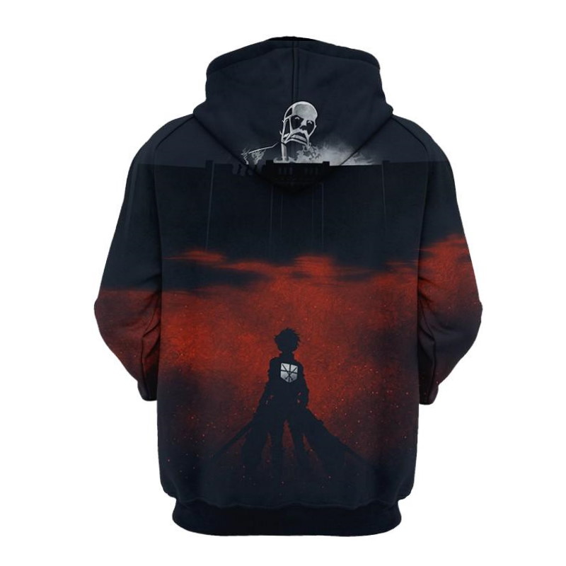 Attack On Titan Colossal All Over Print 3D Hoodie - Image 2