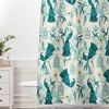 Aviary Cream Chinoiserie Shower Curtain / Birds Bathroom Decor / Fabric Bath Curtain / Vintage-Inspired
