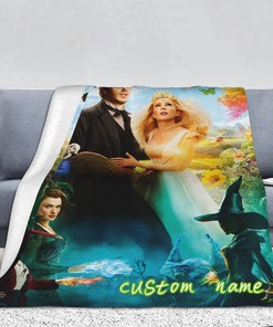 Baby Girl Boy Oz the Great and Powerful Custom Name Blanket Throw Personalized Gift - Disney Blanket Christmas