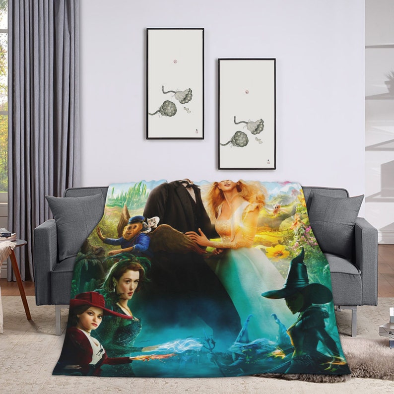 Baby Girl Boy Oz the Great and Powerful Custom Name Blanket Throw Personalized Gift - Disney Blanket Christmas - Image 3