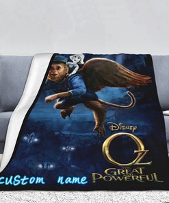Baby Girl Boy Oz the Great and Powerful Custom Name Personalized Blanket Throw Gift - Disney Blanket Christmas