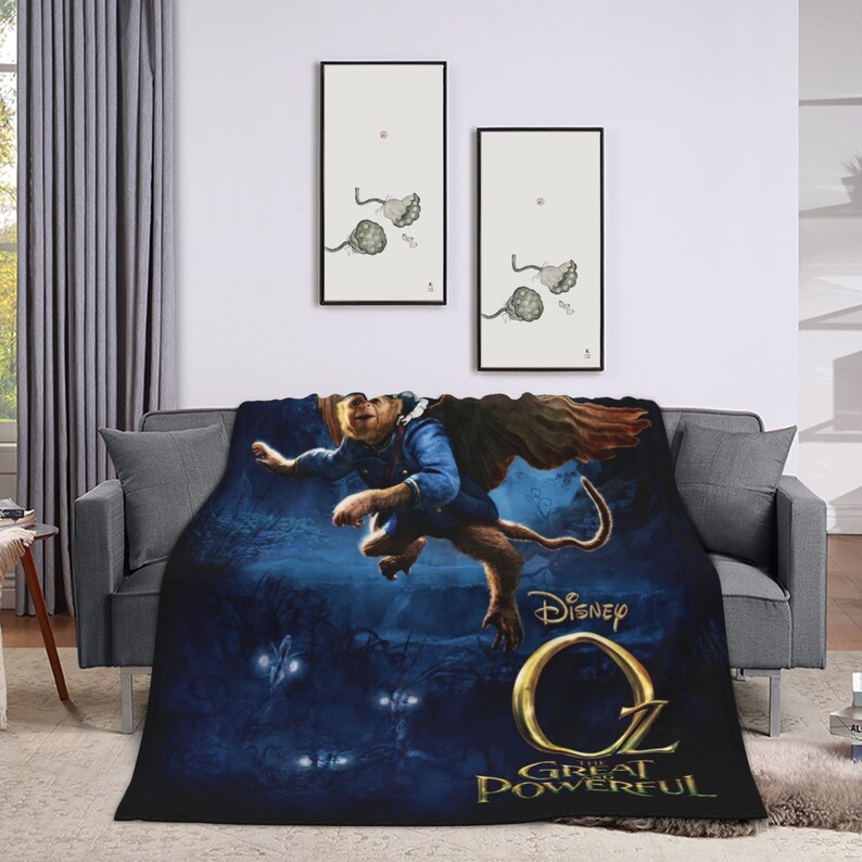 Baby Girl Boy Oz the Great and Powerful Custom Name Personalized Blanket Throw Gift - Disney Blanket Christmas - Image 3