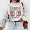 Baltimore Baseball Retro Unisex Sweatshirt, Vintage Preppy Crewneck, Cute Modern Women Crew