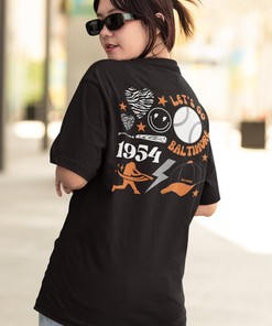 Baltimore Baseball Shirt, Oversize Baltimore Orioles Shirt, Baseball Game Day Shirt