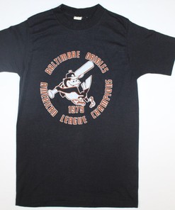 Baltimore Oriels 1979 American League Champions, Mlb World Series Baseball Single Stitch T-Shirt