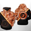 Baltimore Orioles All Over Print Camo Team 3D Hoodie Zipper