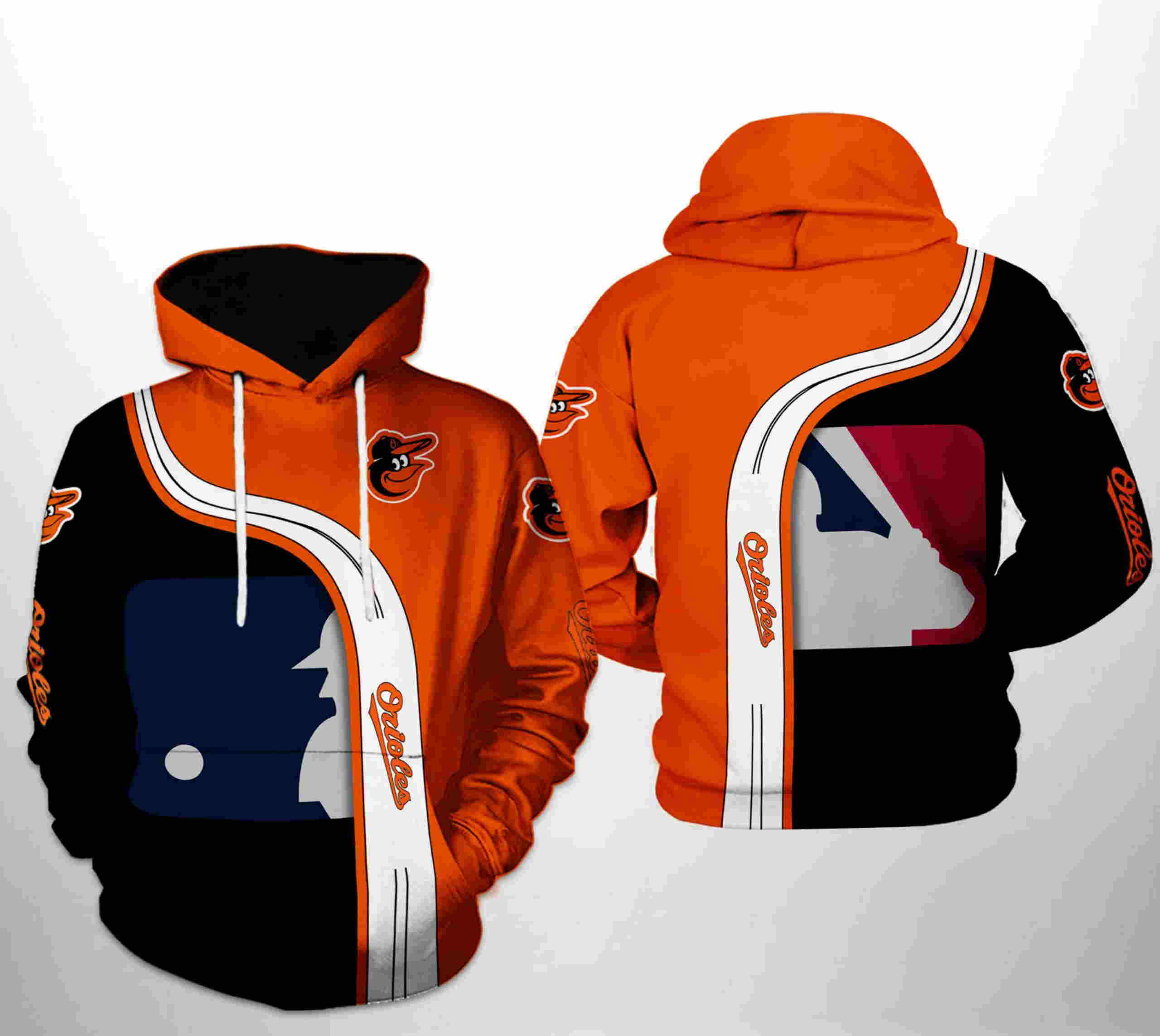 Baltimore Orioles All Over Print MLB Team 3D Hoodie