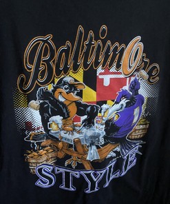 Baltimore Orioles And Raven T-Shirt Baltimore Styles 20 Baseball, Classic Orioles Tee