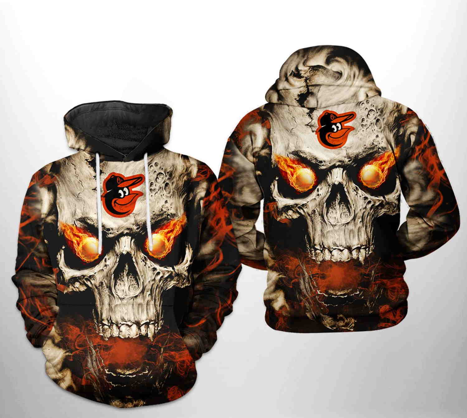 Baltimore Orioles MLB All Over Print Hoodie