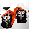 Baltimore Orioles MLB Punisher Skull All Over Print Hoodie