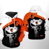 Baltimore Orioles MLB Skull Punisher 3D Hoodie
