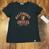 Baltimore Orioles Mlb Women’S T-Shirt, Black Cotton Tee