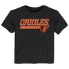 Baltimore Orioles Toddler Black Take The Lead T-Shirt, Official Mlb Apparel