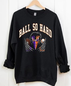 Baltimore Sports Team Ball So Hard Vintage Black Sweatshirt For Avid Fans