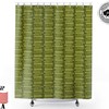 Bamboo Tiki Geometric Shower Curtain - Mid Century Modern Design for Chic Bathroom Decor