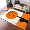 Basketball Rug for Boys' Room and Living Room Decor - Sport Rug with Non-Slip Area Rug Gift Option