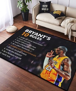 Basketball Team Star Personality 3D Image Area Rug - Non-Slip Mat for Boys' Room, Living Room, and Play Area Decor