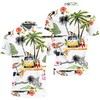 Basset Hound Hawaiian Hawaii Beach Retro 3D Jersey Polo Shirt featuring All Over Print and Athletic Design.