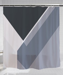 Bathroom Hand Drawing Art Shower Curtain | Waterproof Washable Curtain with Hooks | Home Decor + Quotes