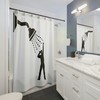 Bathroom Singer Shower Curtain with Funny Design - Housewarming Gift & Funny Bathroom Decor Included